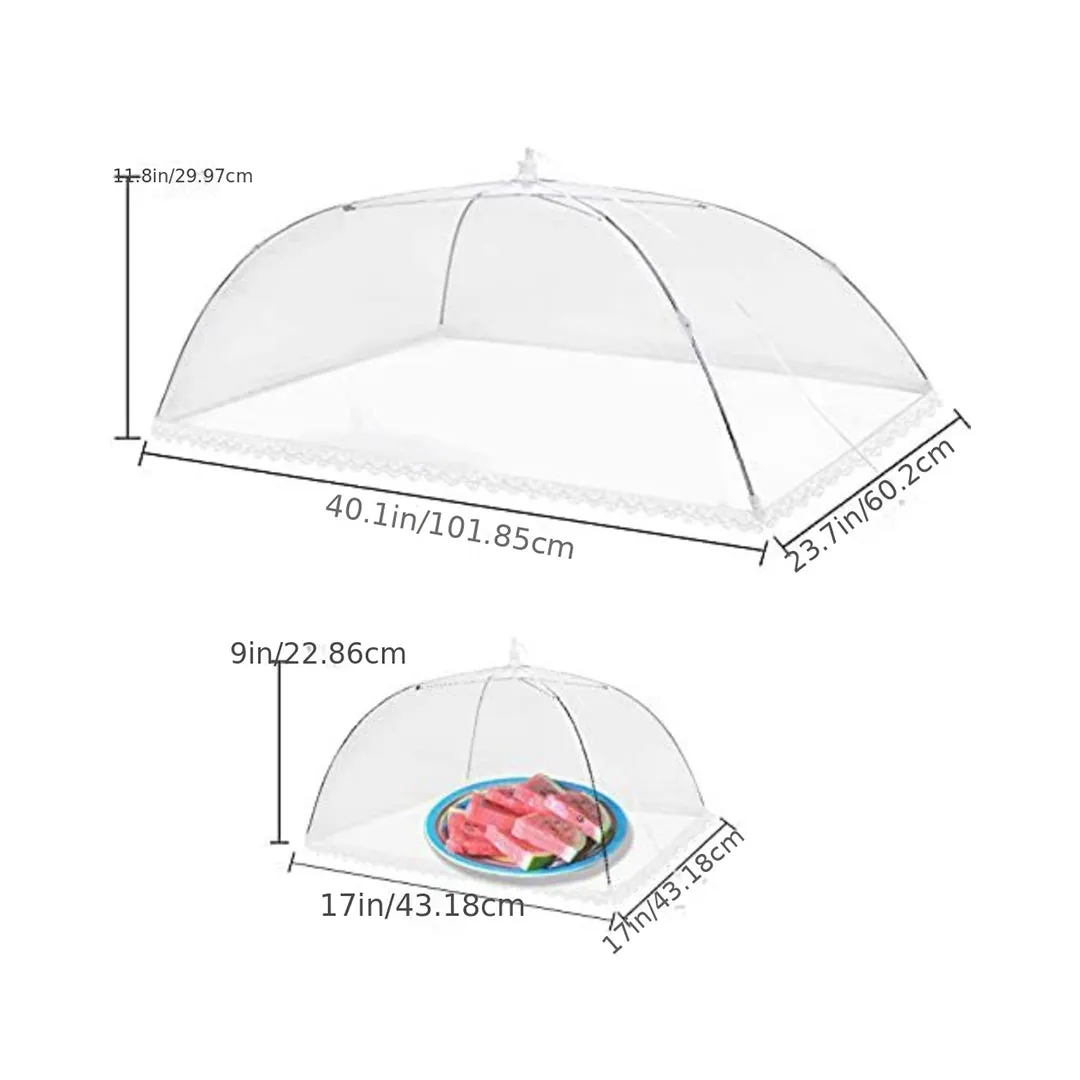 1pc Folding Vegetable Cover, Large Anti-Flies Kitchen Outdoor Food Cover