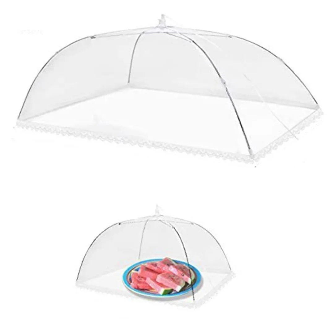 1pc Folding Vegetable Cover, Large Anti-Flies Kitchen Outdoor Food Cover