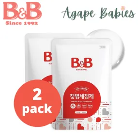 [2-Pack] B&B Feeding Bottle Cleanser (Foam) - Bottle/Refill Pack