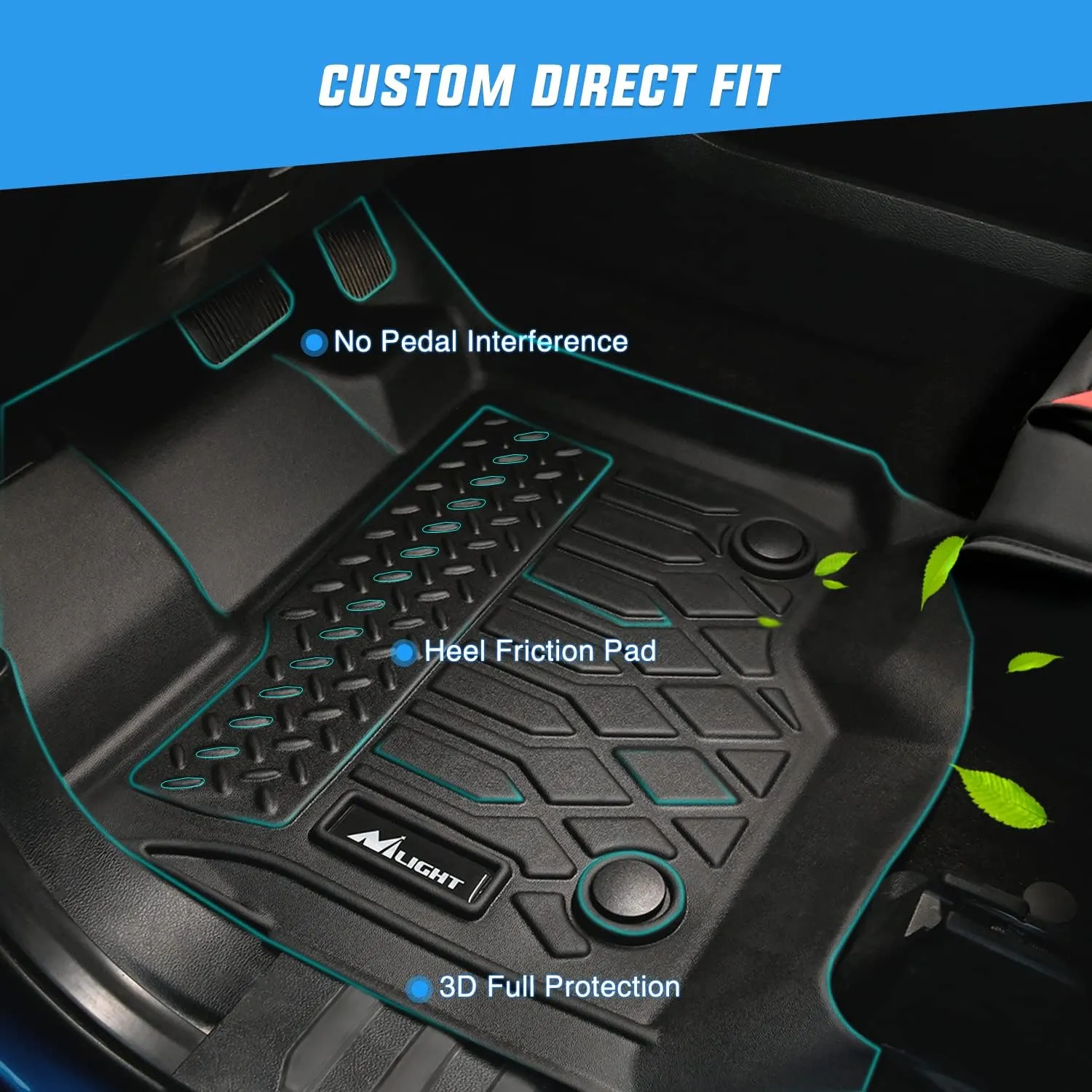2020-2025 Ford Explorer 7 Seats TPE Floor Mats