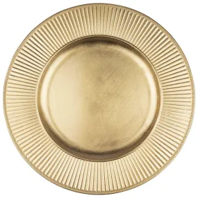 Acrylic Charger Plates Round Ribbed Bulk Pack