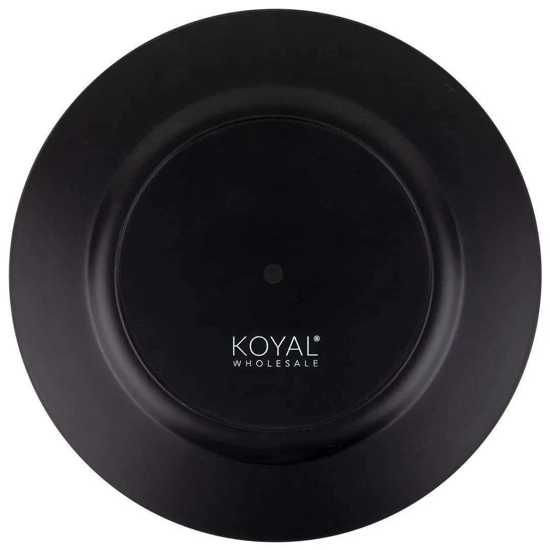 Acrylic Charger Plates Round Ribbed Bulk Pack