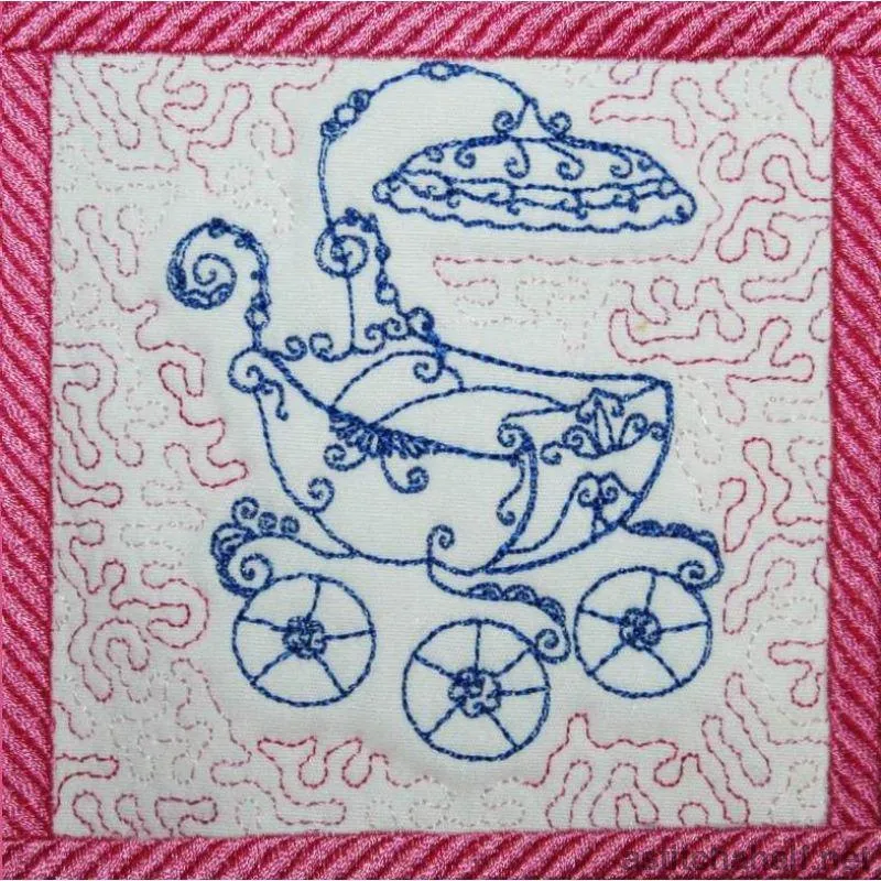 Antique Strollers Trapunto