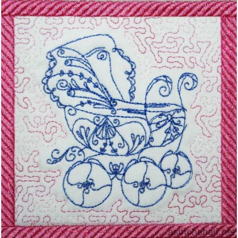 Antique Strollers Trapunto