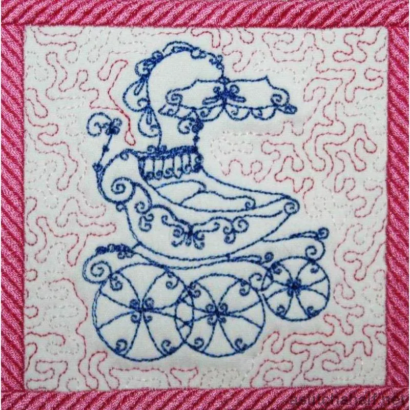 Antique Strollers Trapunto
