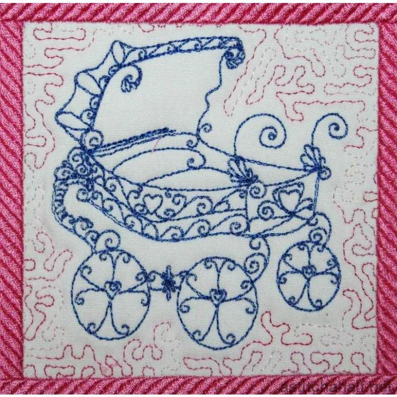 Antique Strollers Trapunto