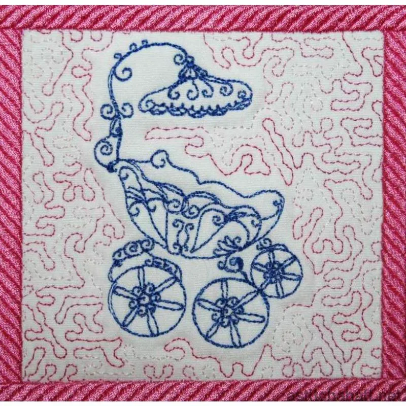Antique Strollers Trapunto