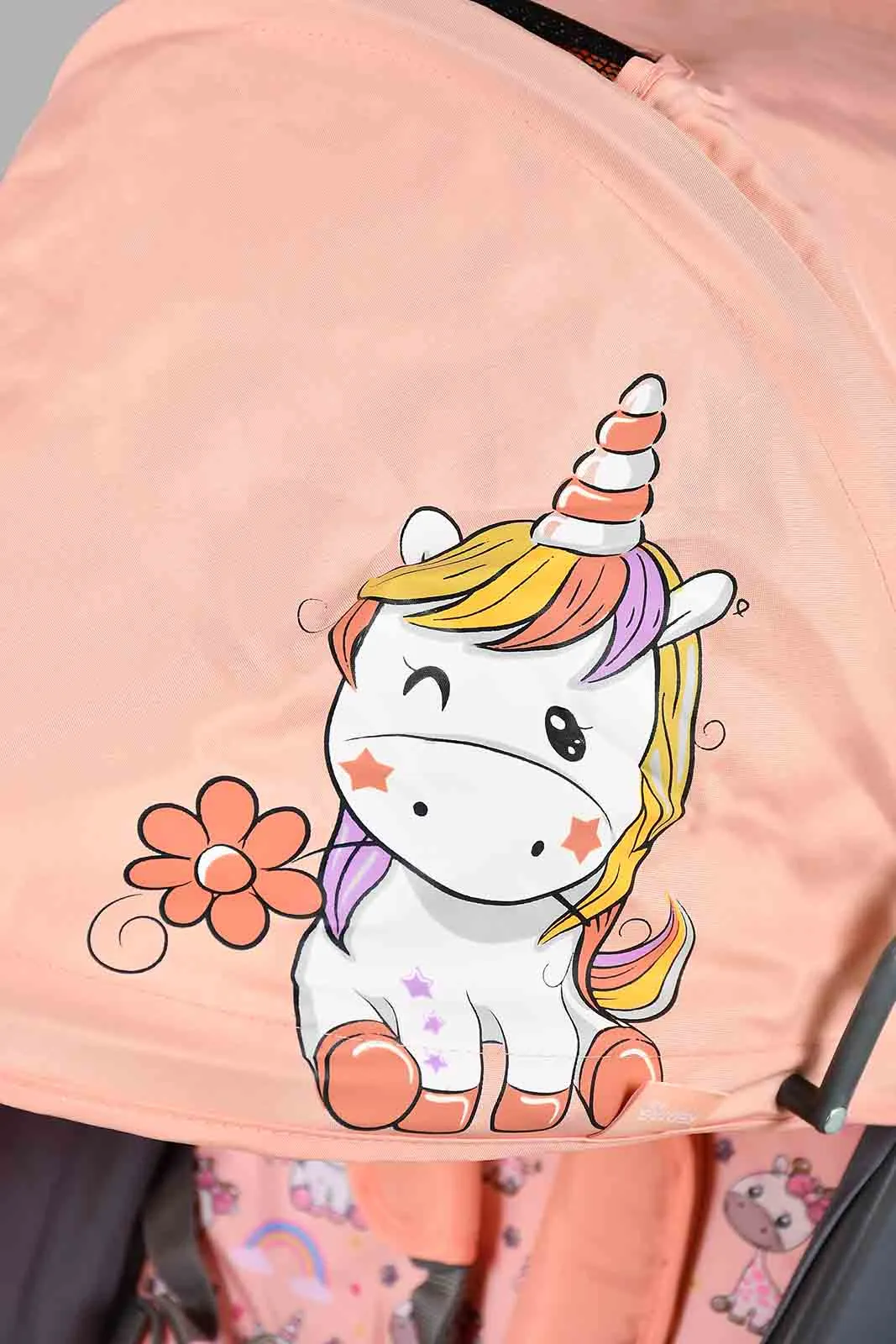 Babies Pink Unicorn Baby Stroller
