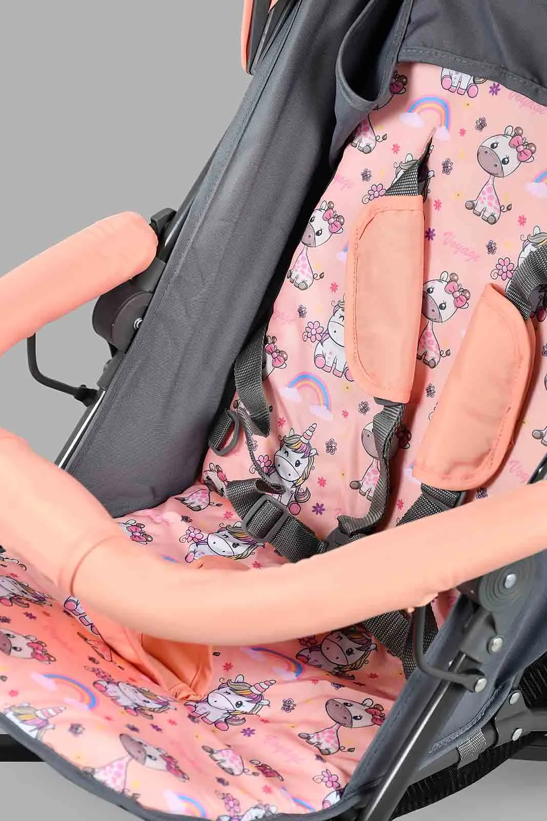 Babies Pink Unicorn Baby Stroller