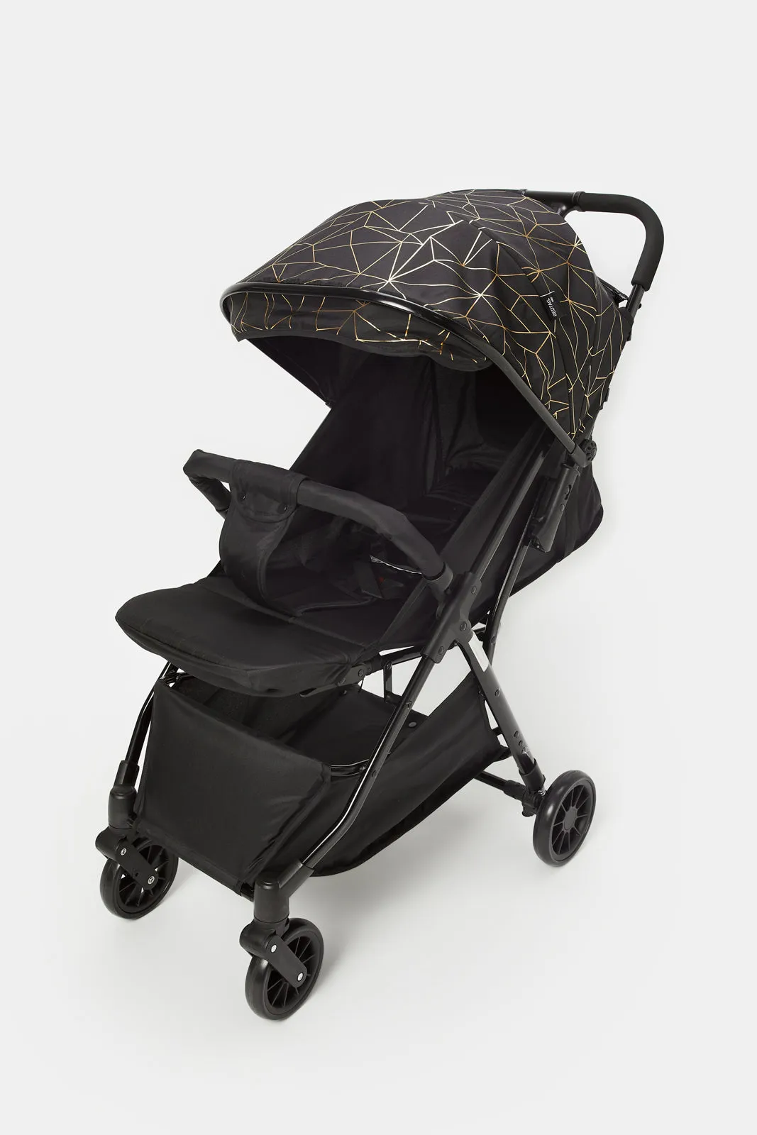 Baby Black Single Fold Baby Stroller