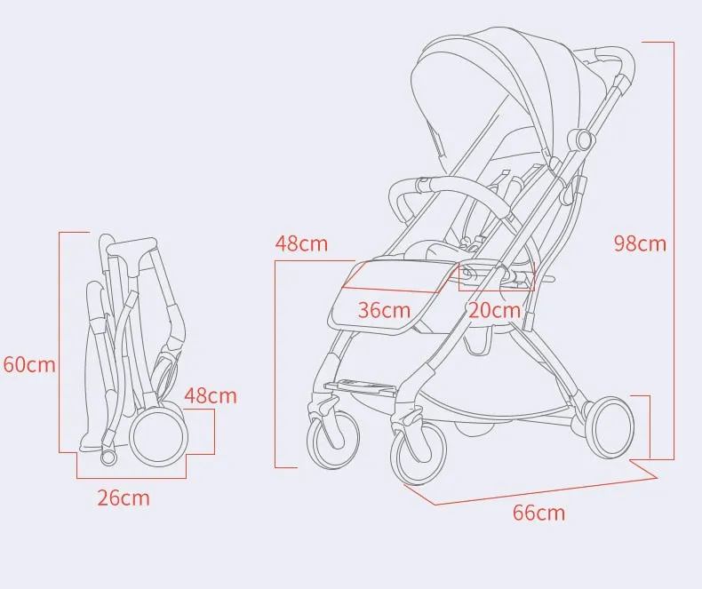 Baby Stroller Trolley Car trolley Folding Baby Carriage 2 in 1 Buggy Lightweight Pram Europe Stroller Original Pushchair