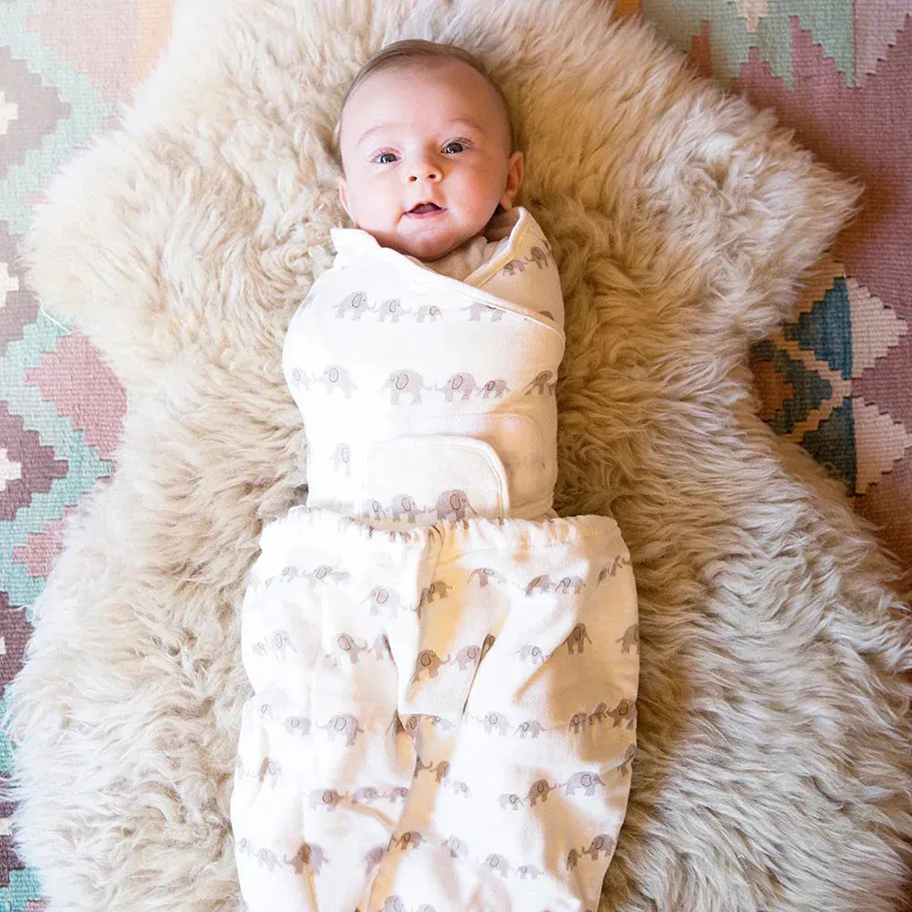 Baby Swaddler, Single - Elephant