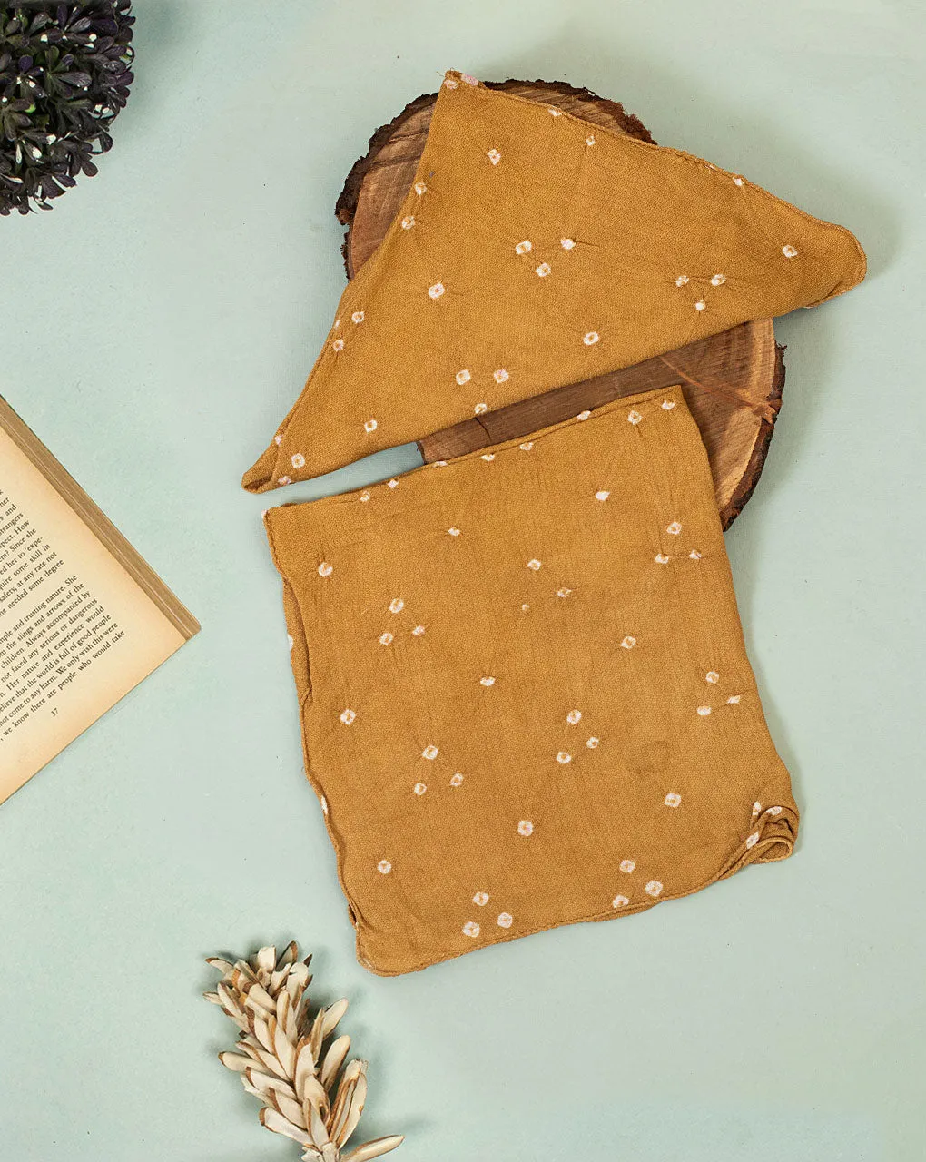 Bandhani Dobby Rayon Handkerchief (1 Piece )