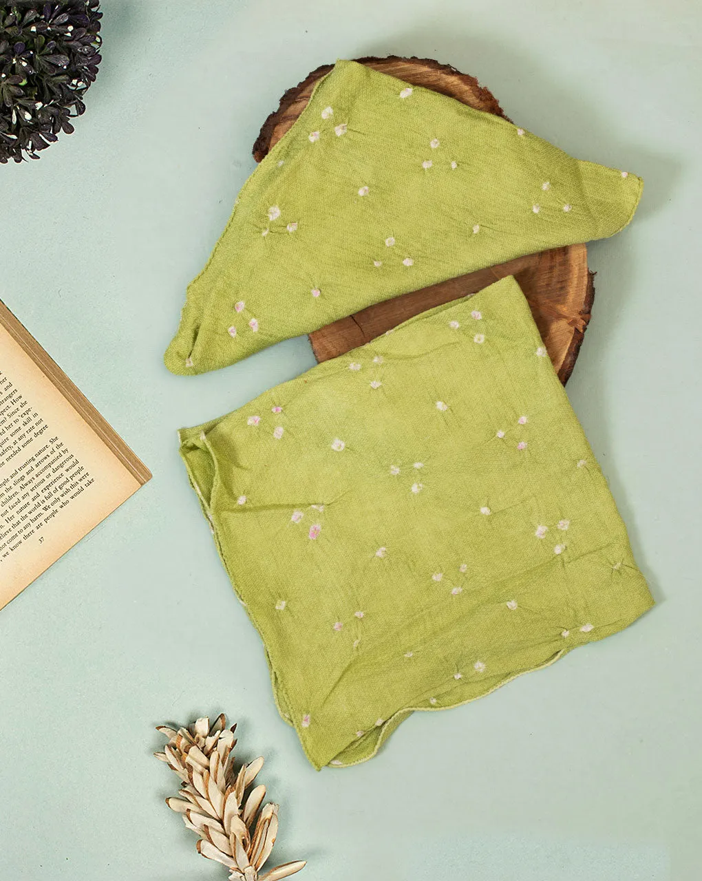 Bandhani Dobby Rayon Handkerchief (1 Piece )