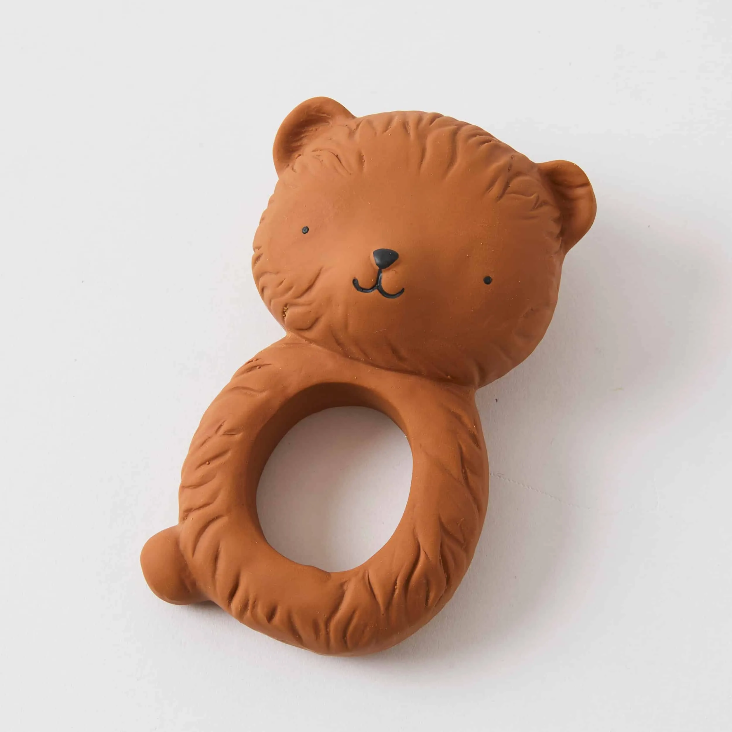 Bear Teething Ring Natural Rubber