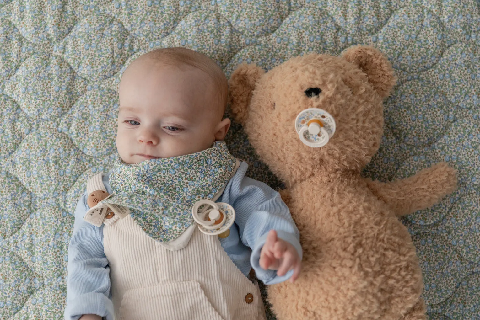 BIBS x Liberty Pacifier Clip | Ivory & Eloise