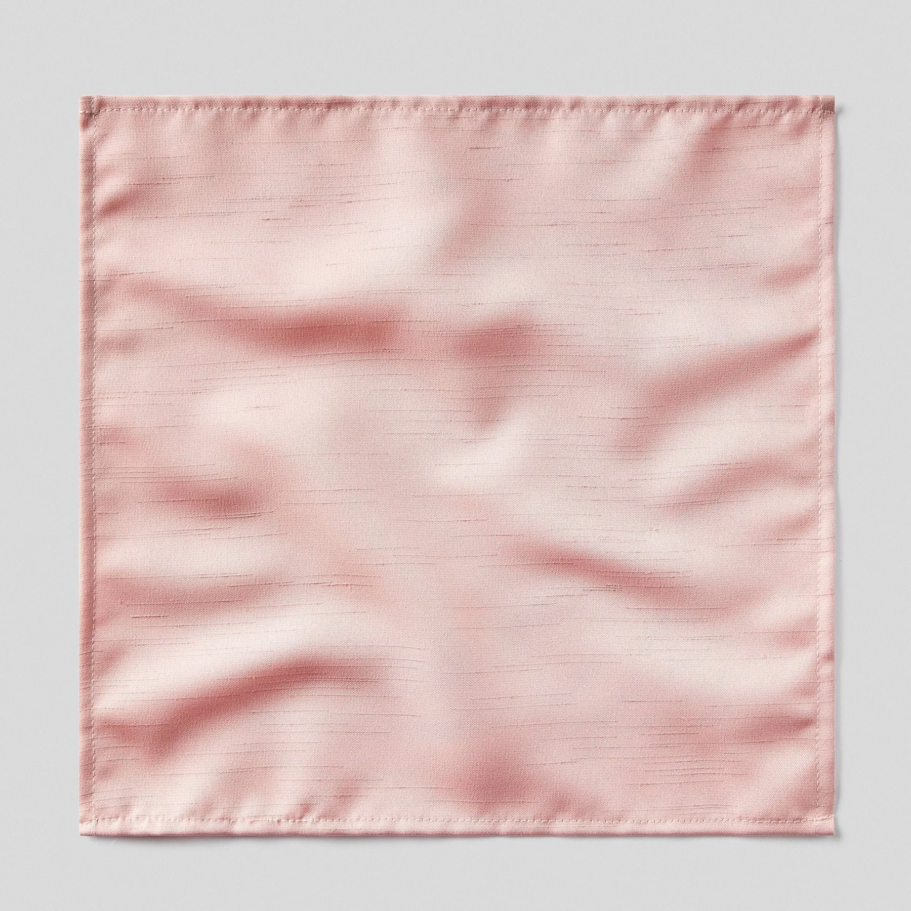 Blush Slub Pocket Square