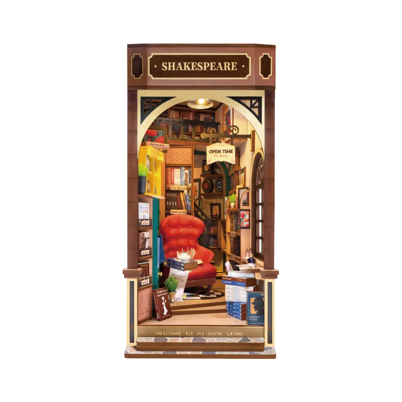 Book Store | Robotime Rolife TGB07 DIY Miniature Book Nook Kit