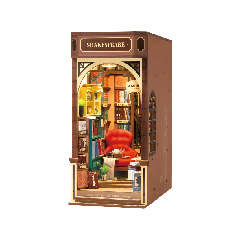 Book Store | Robotime Rolife TGB07 DIY Miniature Book Nook Kit