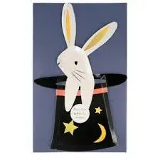 Bunny In Hat Shaped Plates