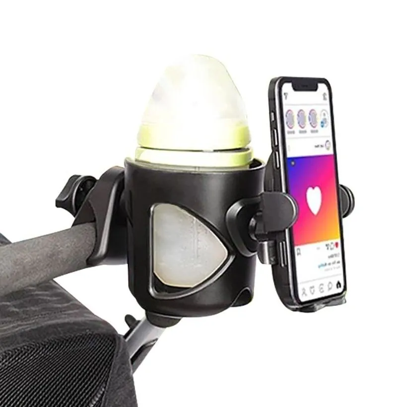 Cup/Bottle & Phone Holder For Strollers