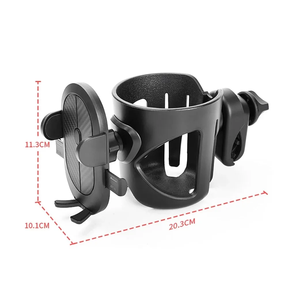 Cup/Bottle & Phone Holder For Strollers