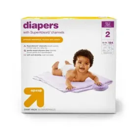 Diapers Giant Pack Size 2 - 184ct - up & up