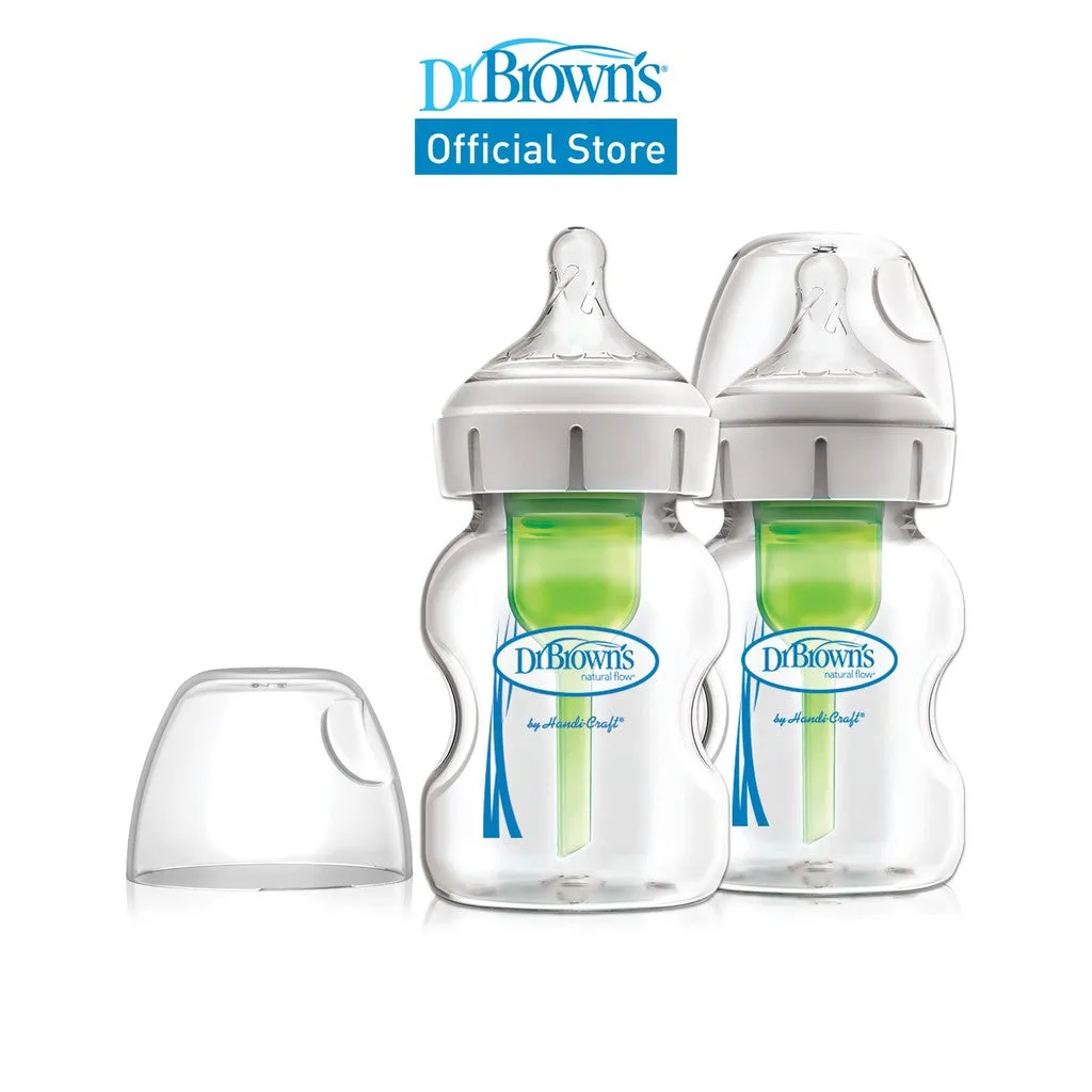 Dr. Brown's Options PP Wide Neck Bottles Twin Pack 150ml/270ml x 2
