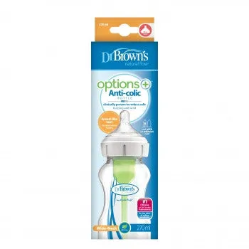 Dr Brown's Options  Wide Neck Anti-Colic 9oz/270ml Bottle - 0m 