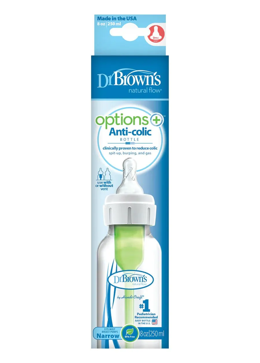 Dr.Brown's 8 oz/250 ml PP Narrow Bottle, 1-Pack- White