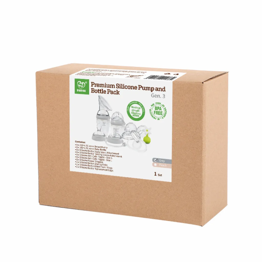 Haakaa Premium Gen 3 Pump and Bottle Pack
