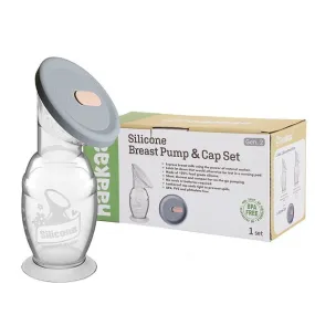 Haakaa Silicone Breast Pump with Suction Base & Silicone Cap Combo 100ml