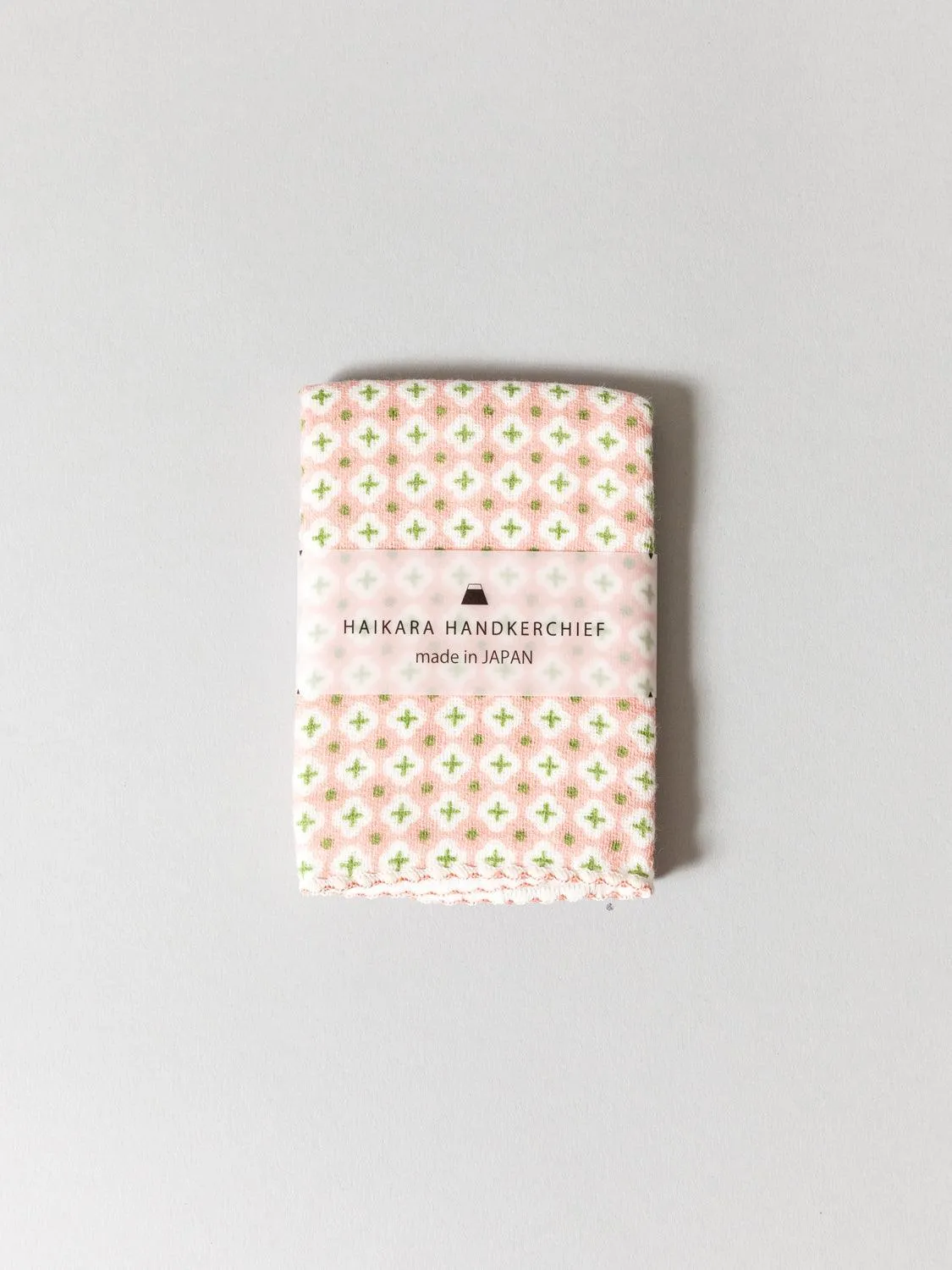 Haikara Little Handkerchief Pattern, Cross Pink