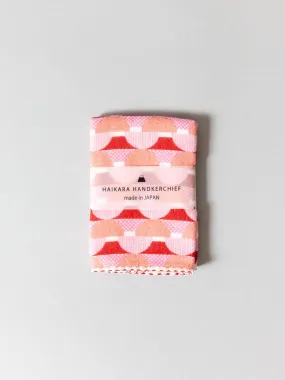 Haikara Little Handkerchief Pattern, Fuji Pink