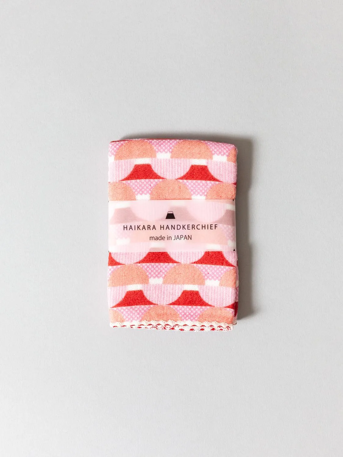 Haikara Little Handkerchief Pattern, Fuji Pink