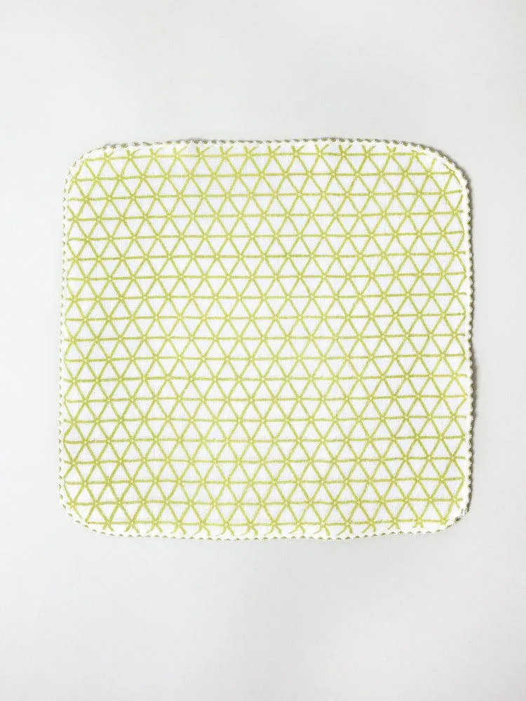 Haikara Little Handkerchief Pattern, Kagome Green