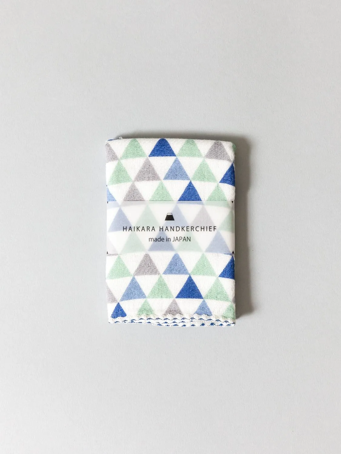 Haikara Little Handkerchief Pattern, Triangle Blue