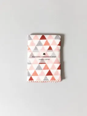 Haikara Little Handkerchief Pattern, Triangle Pink