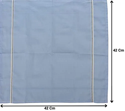 Heart Home 100% Cotton Premium Collection Handkerchiefs Hanky for Men, Set of 12 (Lite Colour)