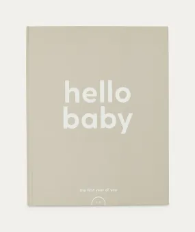 Hello Baby Book - Grey