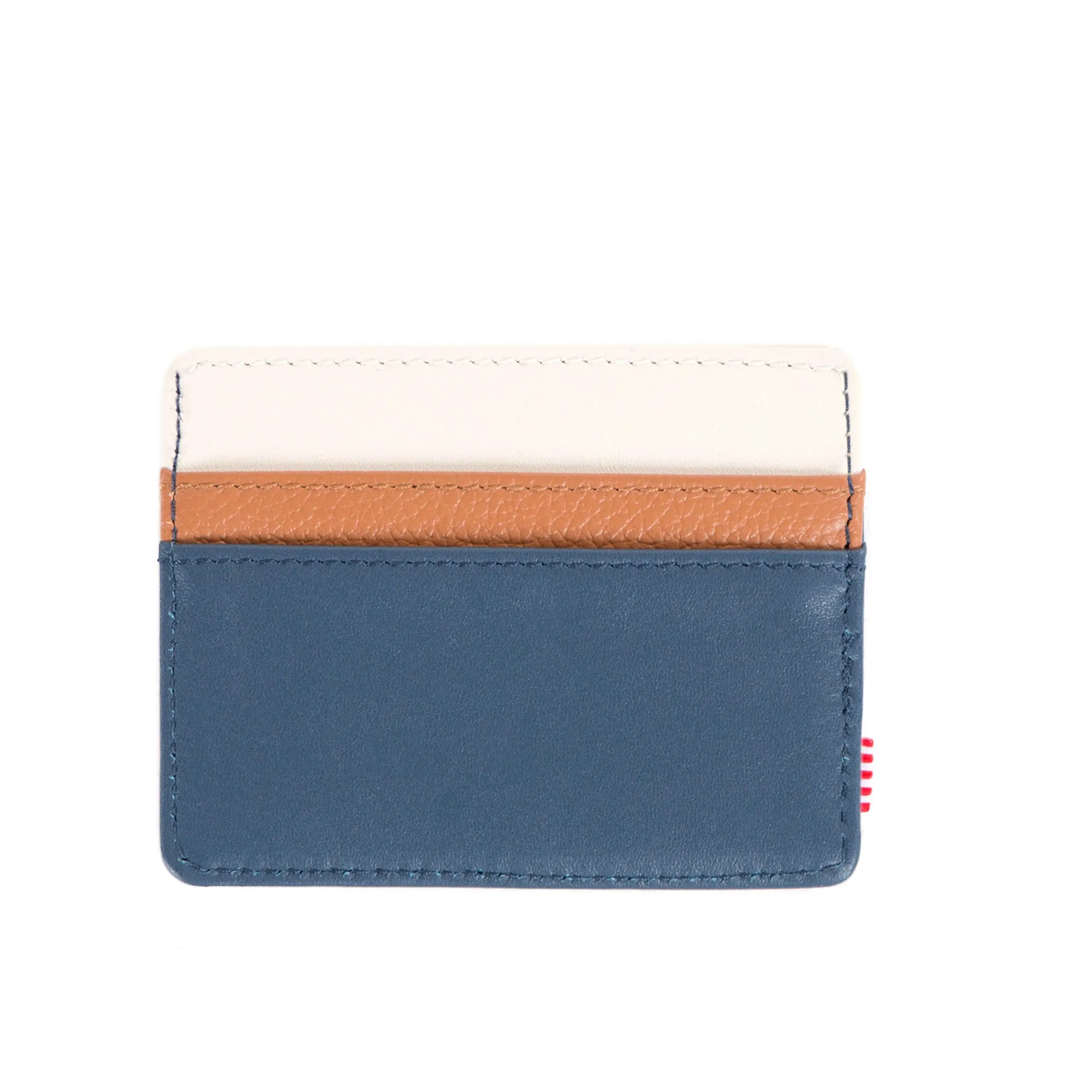 Herschel Supply Charlie Wallet - Navy & Bone Leather