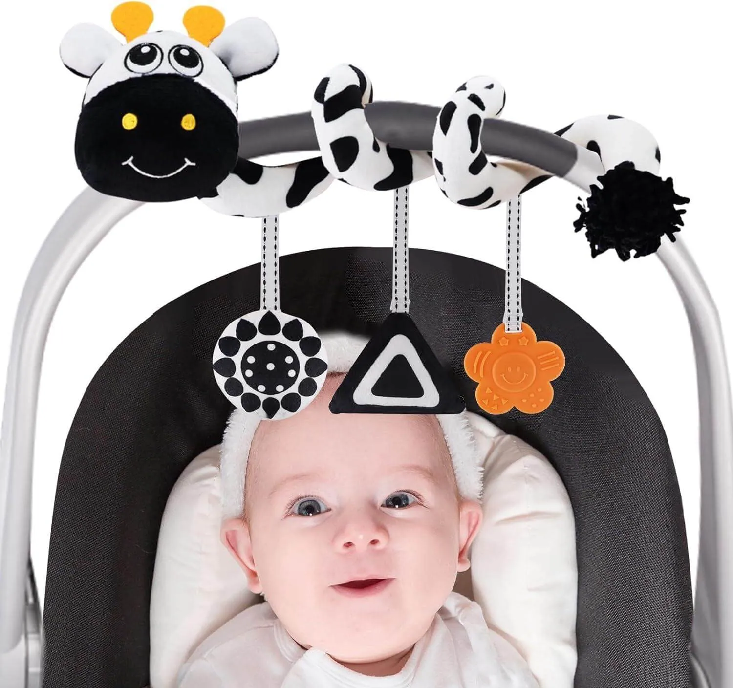 High Contrast Baby Toys for Newborn, Black and White Hanging Toy
