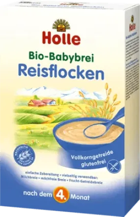 HOLLE organic baby porridge rice flakes