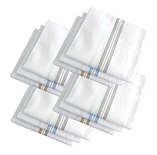 Kuber Industries Cotton Premium Collection Handkerchief|Easy Wash & Premium Cotton Fabric|Size 42 x 42 CM, Pack of 12 (Multicolour)