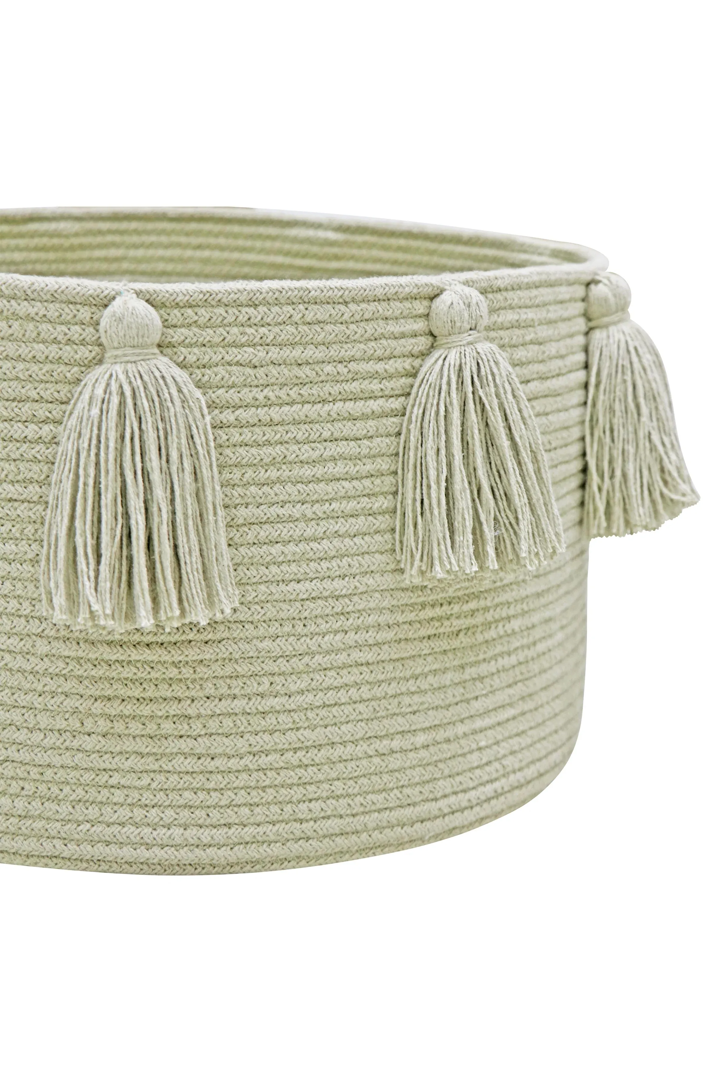 Lorena Canals Basket New Tassels Olive