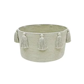 Lorena Canals Basket New Tassels Olive