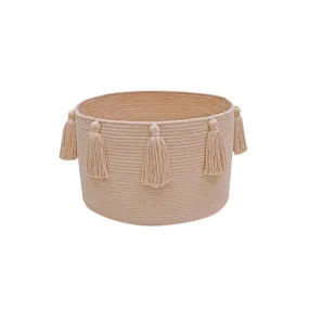Lorena Canals Basket New Tassels Rose
