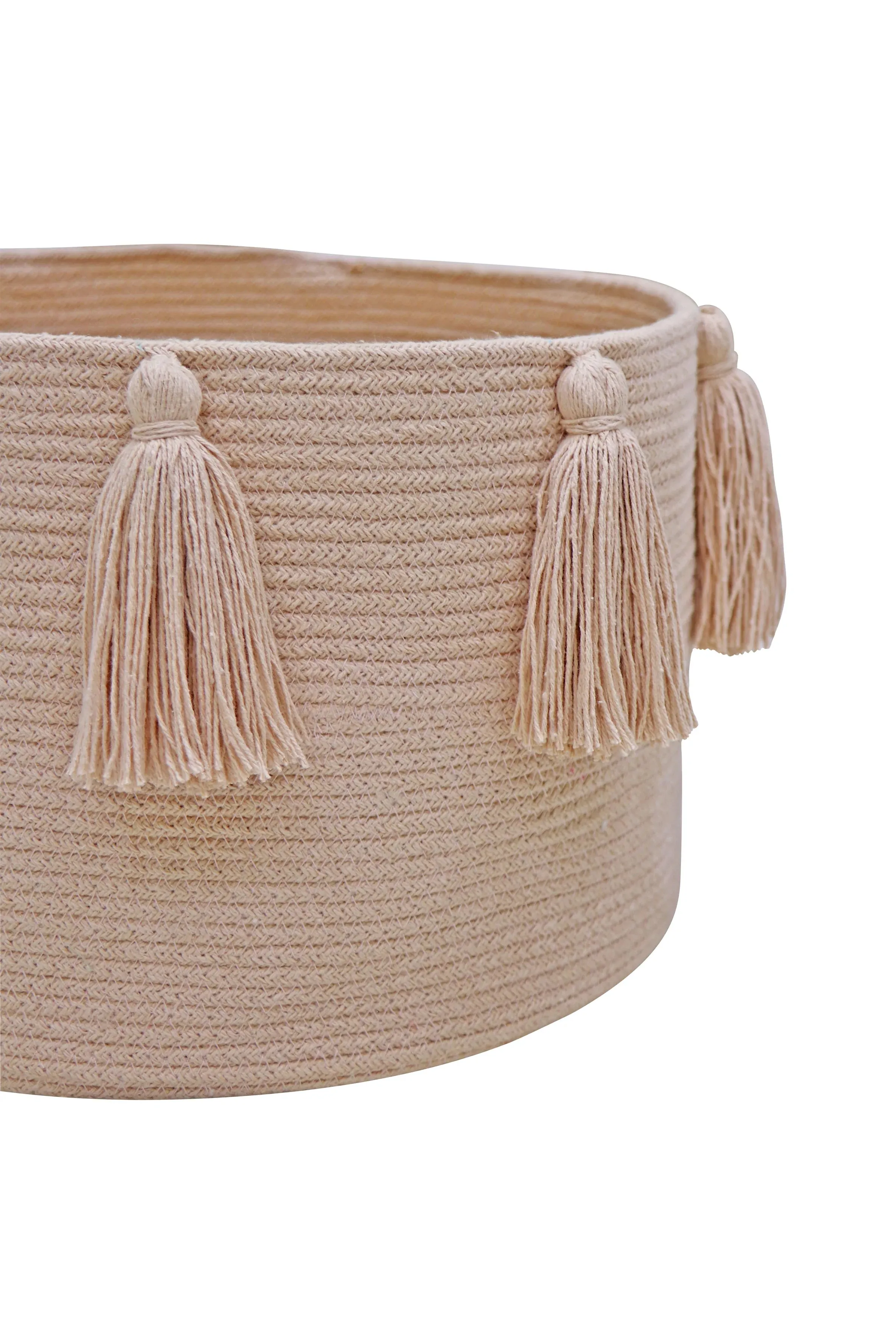 Lorena Canals Basket New Tassels Rose