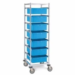 Metro APT1C-5MP Adjustable Single Bay Kitting Carts with Polyurethane Casters, 26" x 20" x 68"