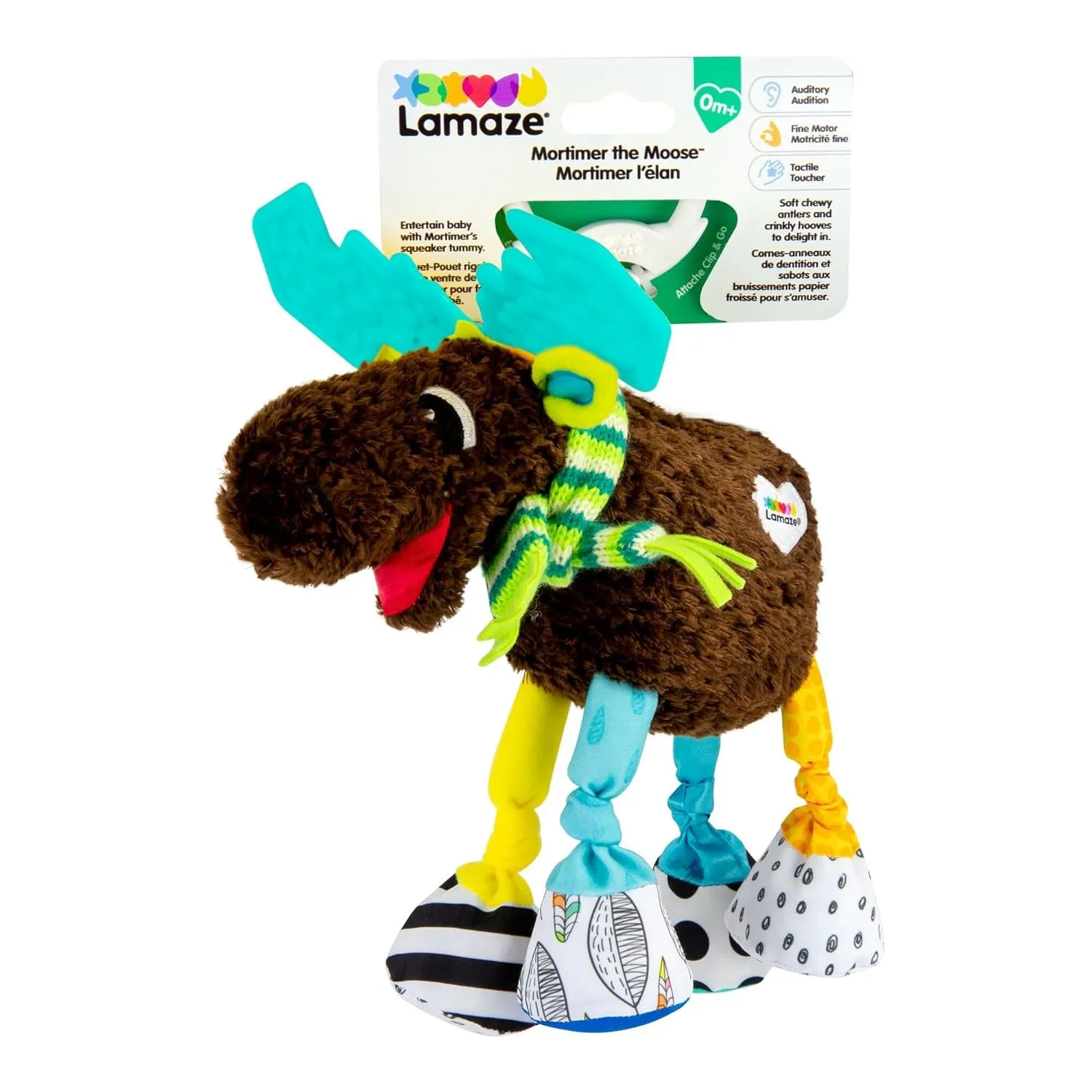 Mortimer the Moose Clip on Car Seat and Stroller Toy